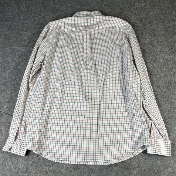 Johnnie-O Prep-formance Shirt Mens XL Checkered Plaid Button Down Flaw - Picture 12 of 13